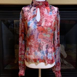 Shanghai Tang 100% silk blouse